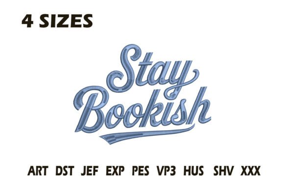 Stay Bookish Embroidery